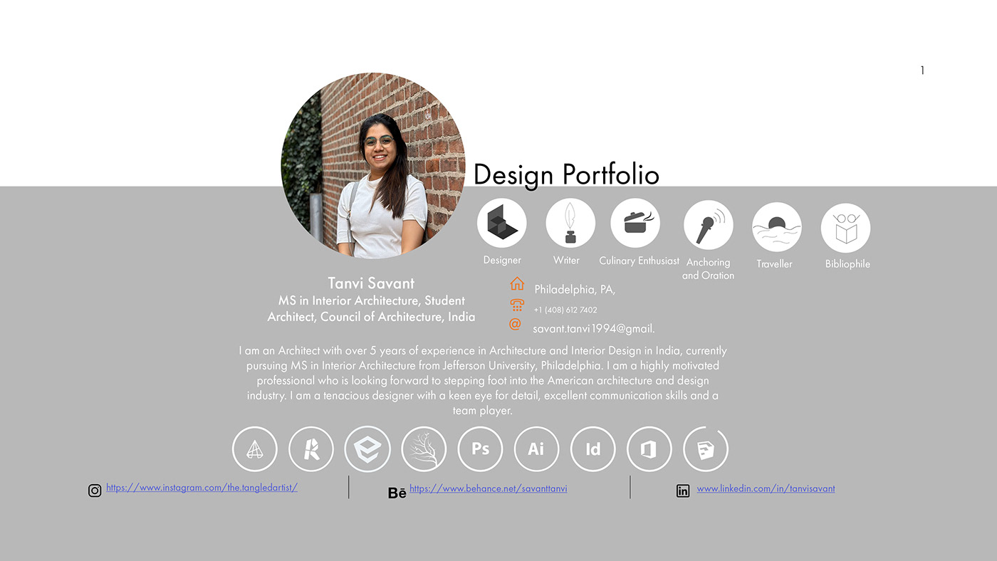 design Barch interior design  graphic design  professional portfolio