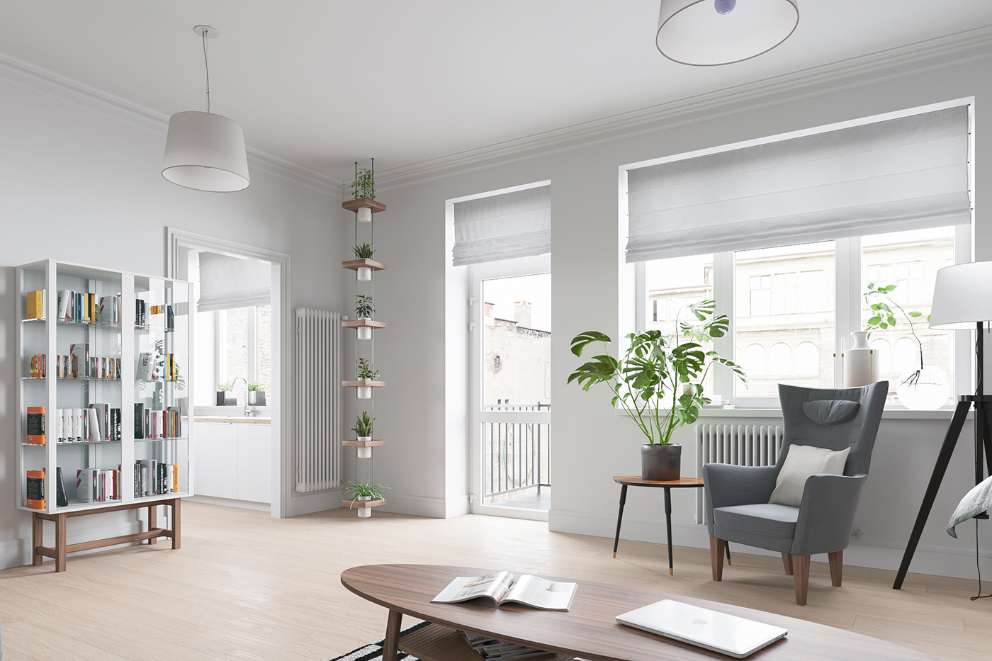 Interior archviz design ikea poland warsaw Render apartment
