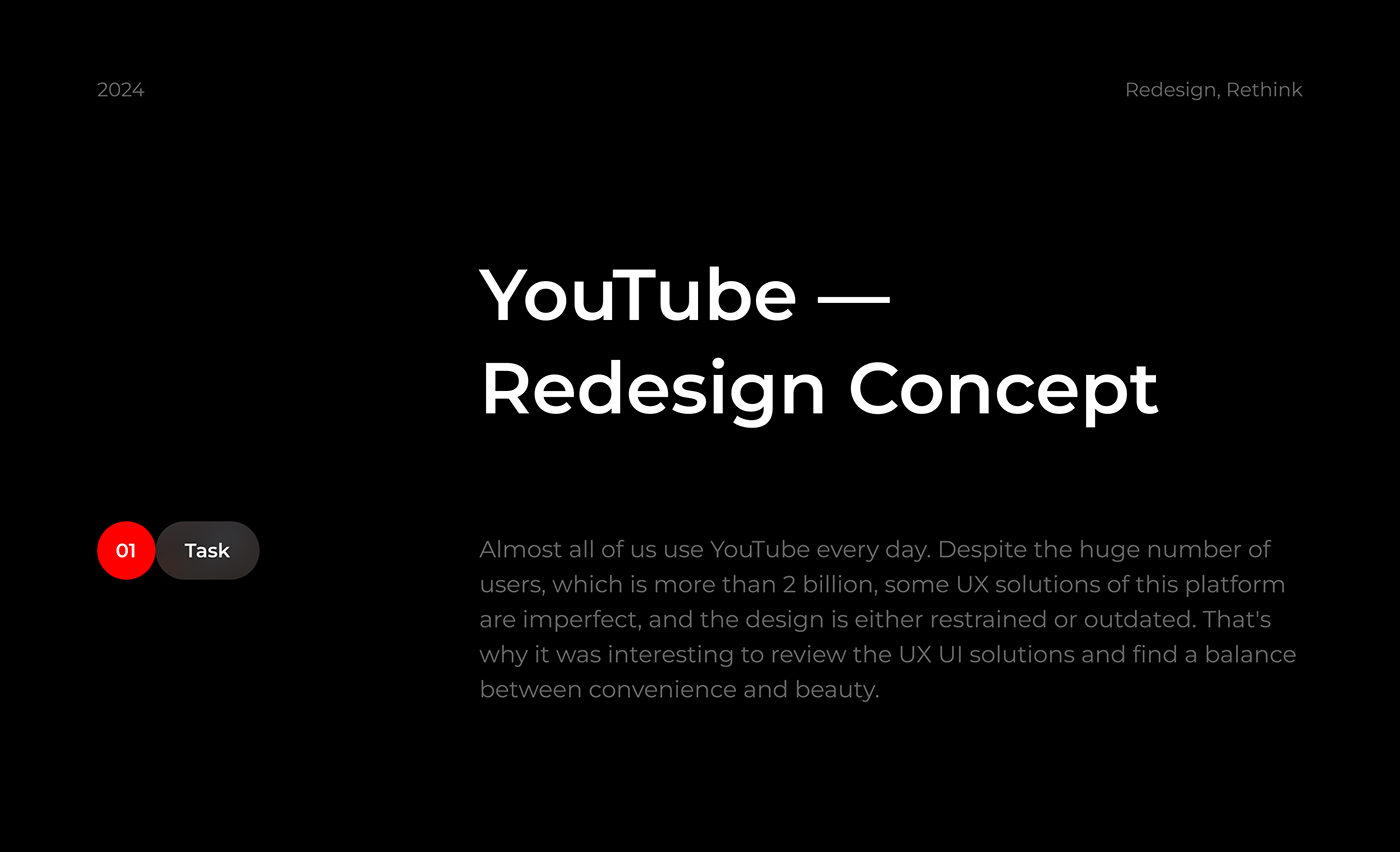 youtube Web Design  ux UI video figma design app desktop tablet Web