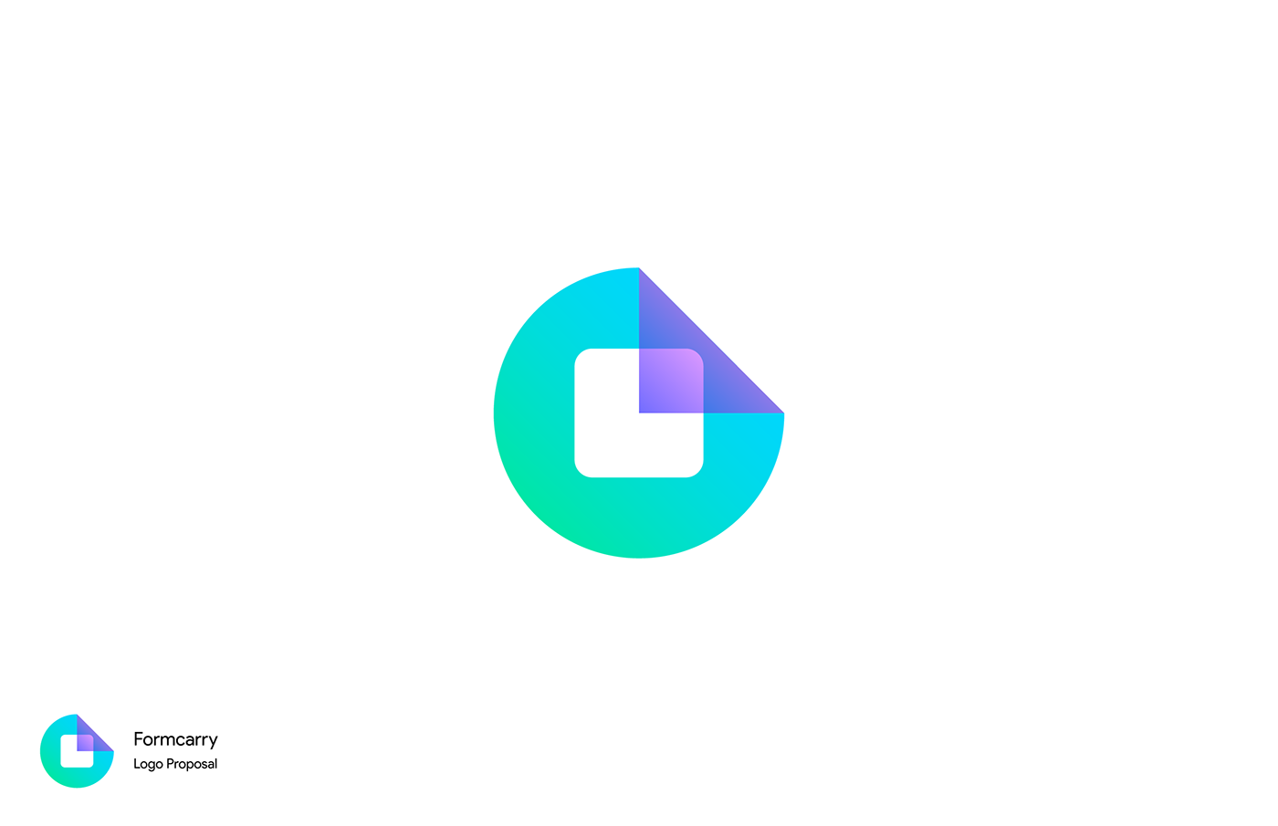 gradient graphic design  tech it startup company Icon symbol mihai dolganiuc design logo adobe illustrator