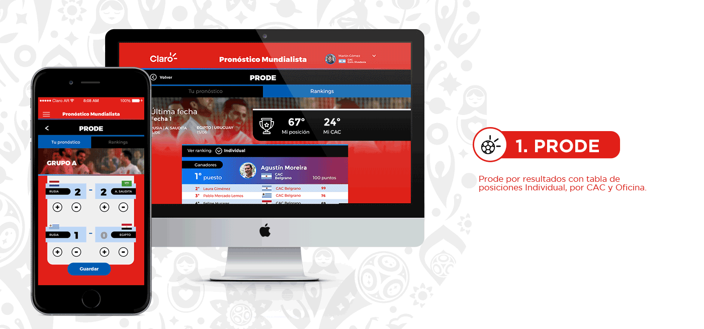 Web mobile Futbol world cup ux UI