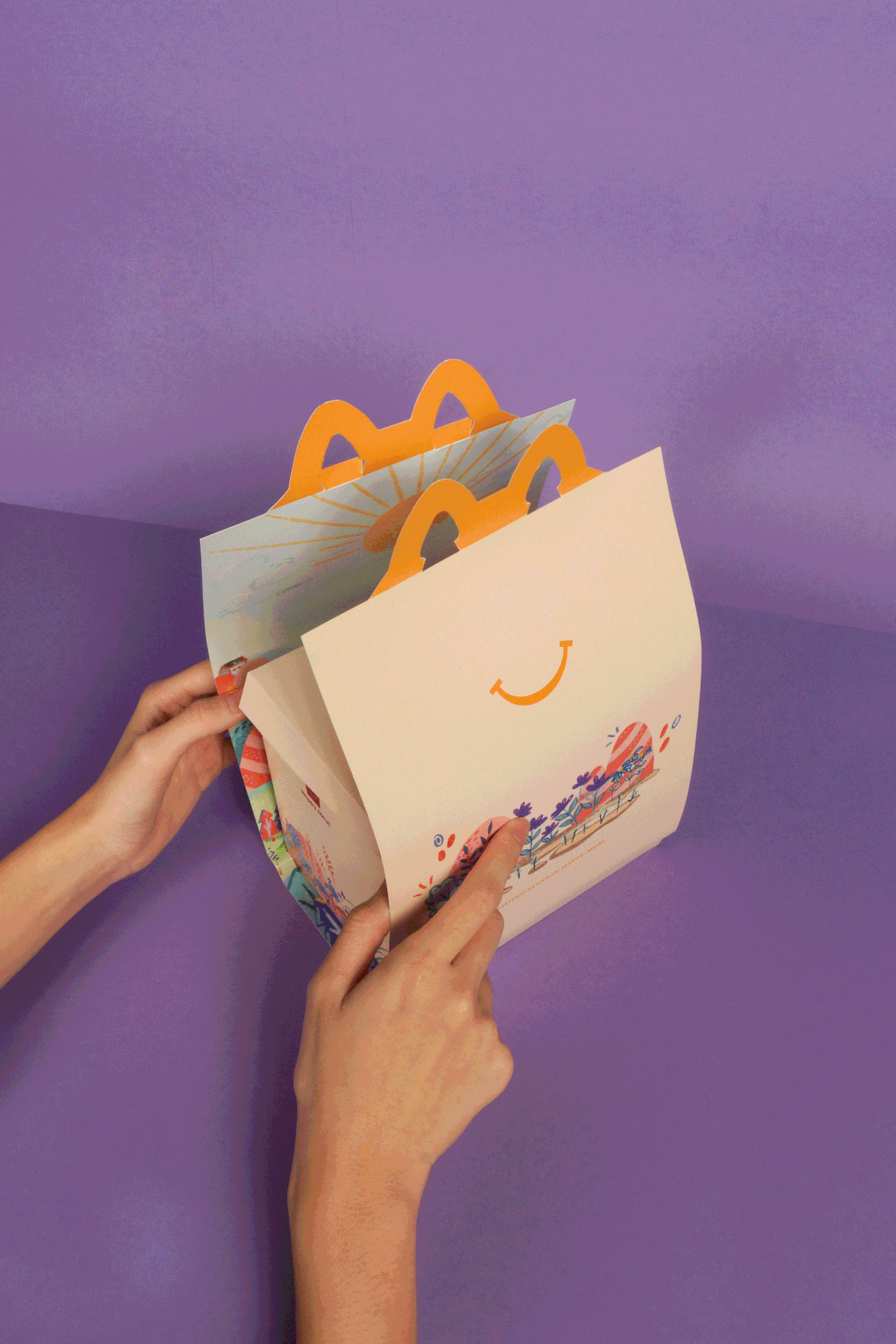 branding  children educational fastfood forest illustrations infographic McDonalds Packaging Sustainable