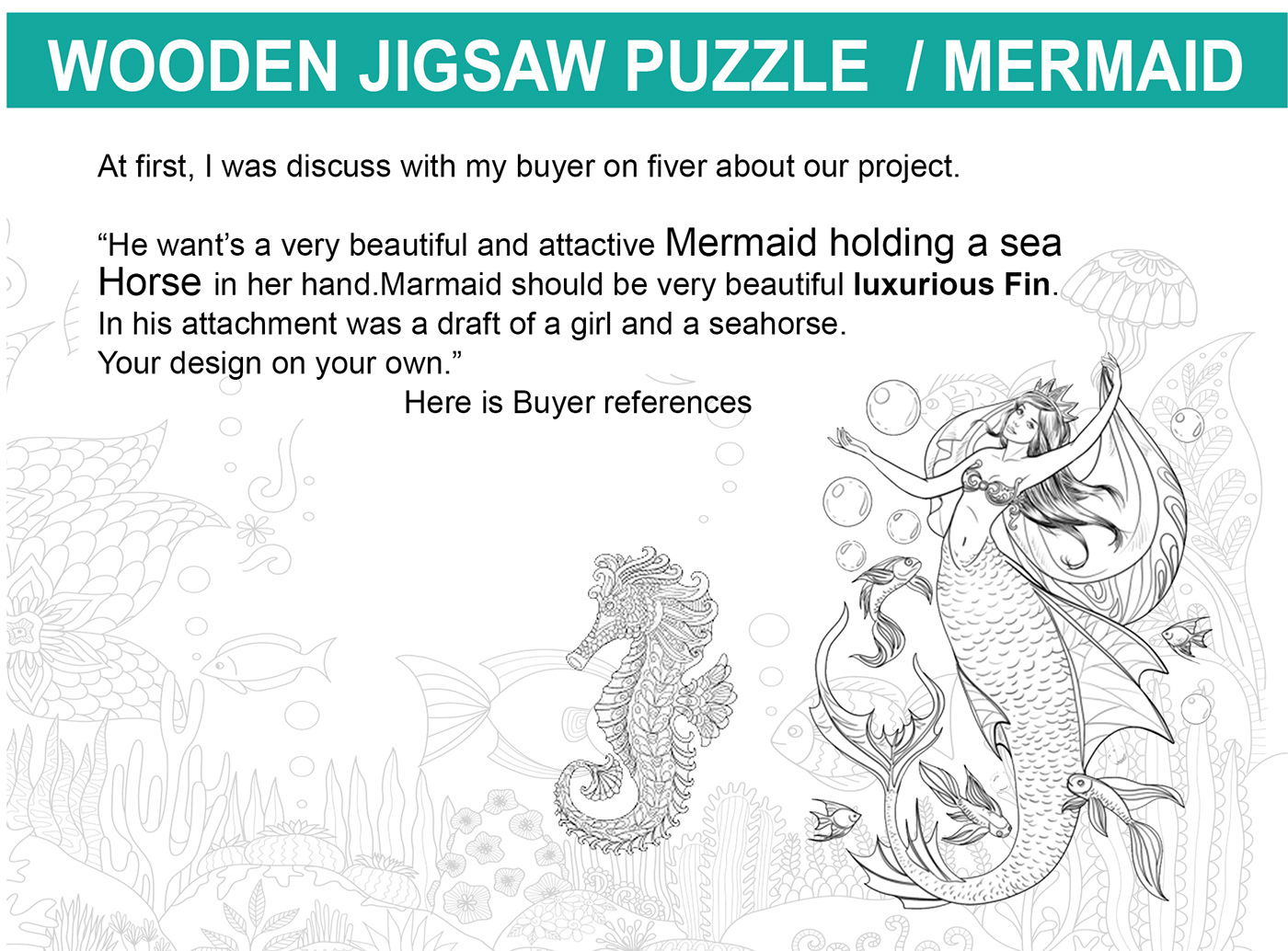 coloring book Diecut mermaid illustration Vector Illustration jigsaw puzzle MERMAID PUZZLE puzzle die cutting wooden jigsaw