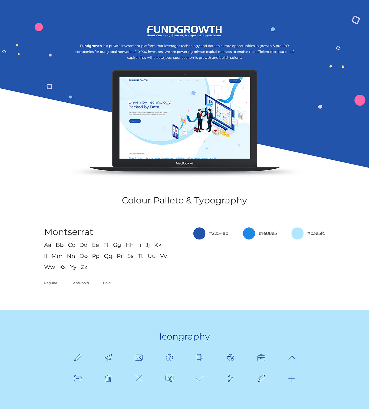 fundgrowth finance startups UI Website websitedesign design Fund Raise Investment ux