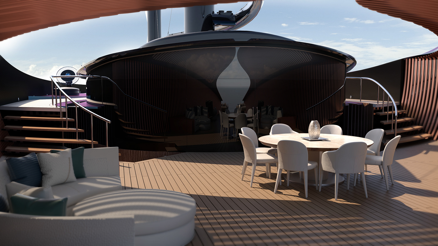 yacht Sail sea Ocean luxury modern Interior sailing yacht