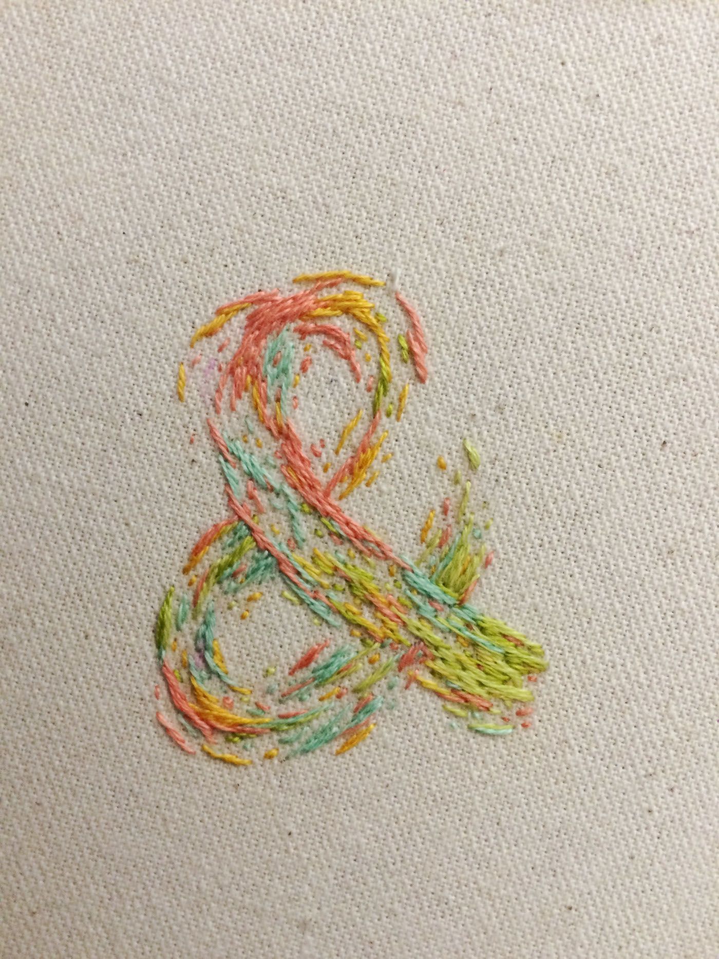 Embroidery Handlettering lettering design Needlework