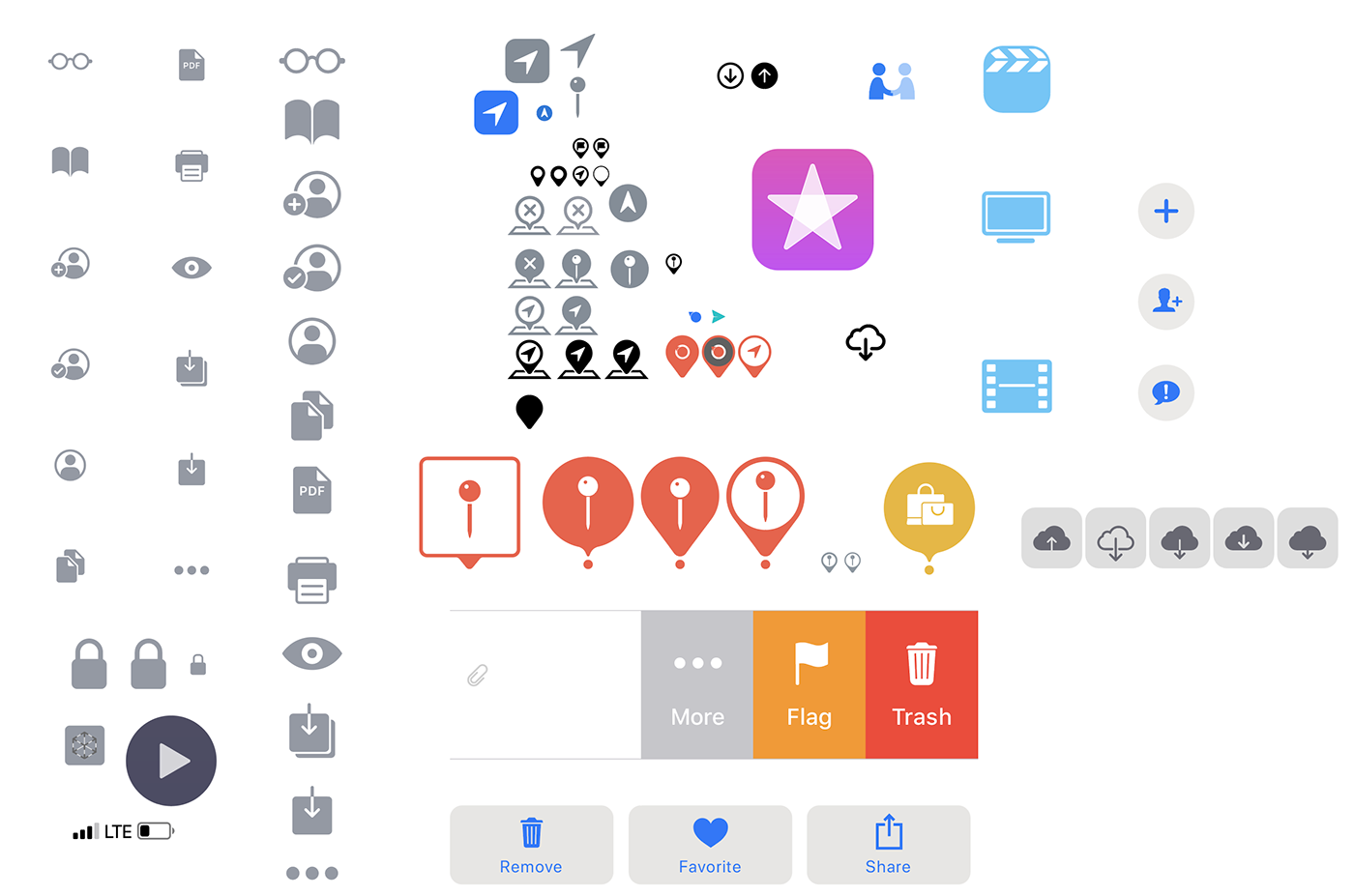ios iso10 iOS11 Native icons vector iOS12 glyhps sf symbols Icon