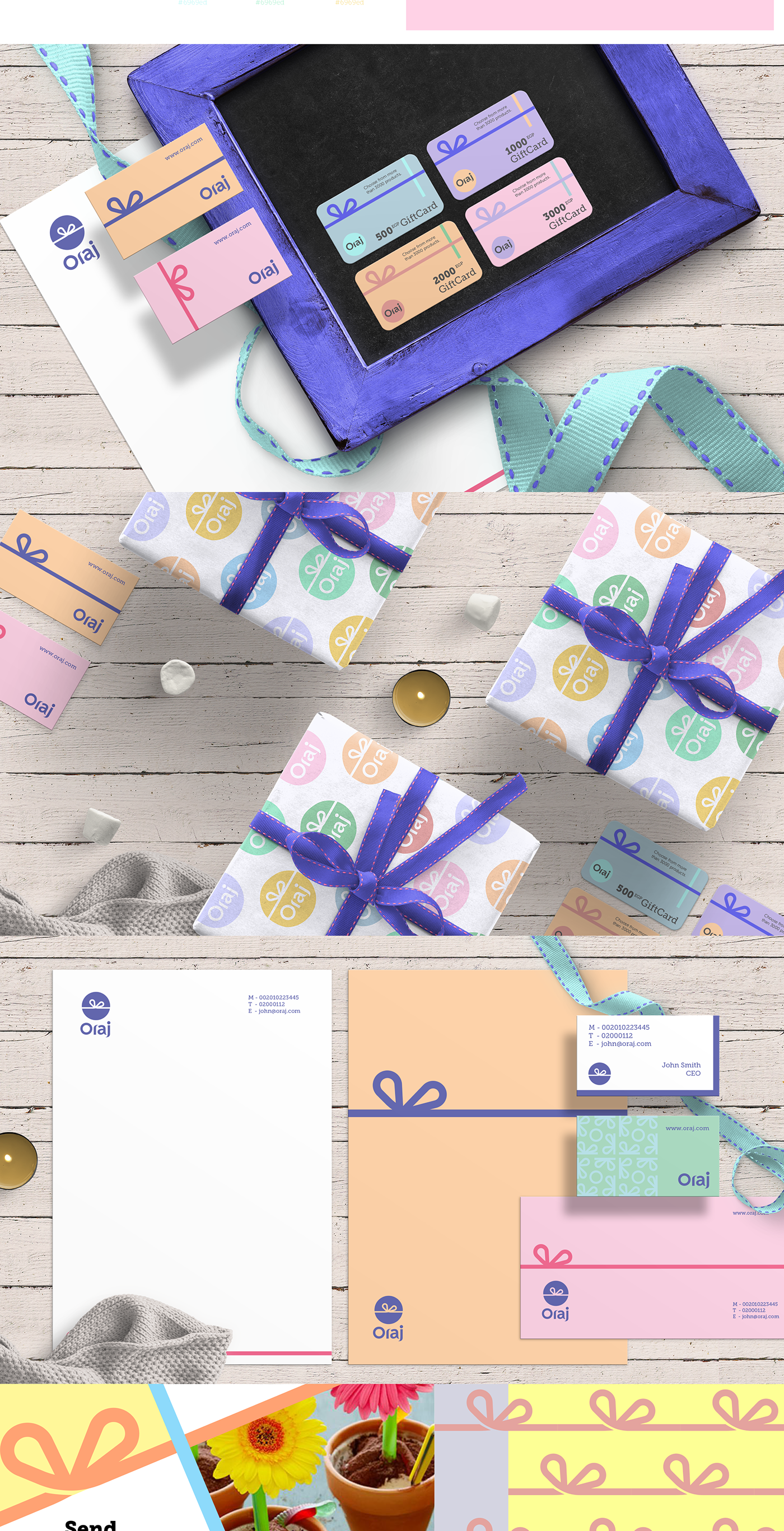 Presents store Ecommerce gifts branding  visual identity brand identity giftshop