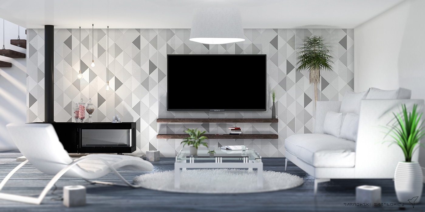 living room fireplace sofa ikea 3ds MAX carpet visualization
