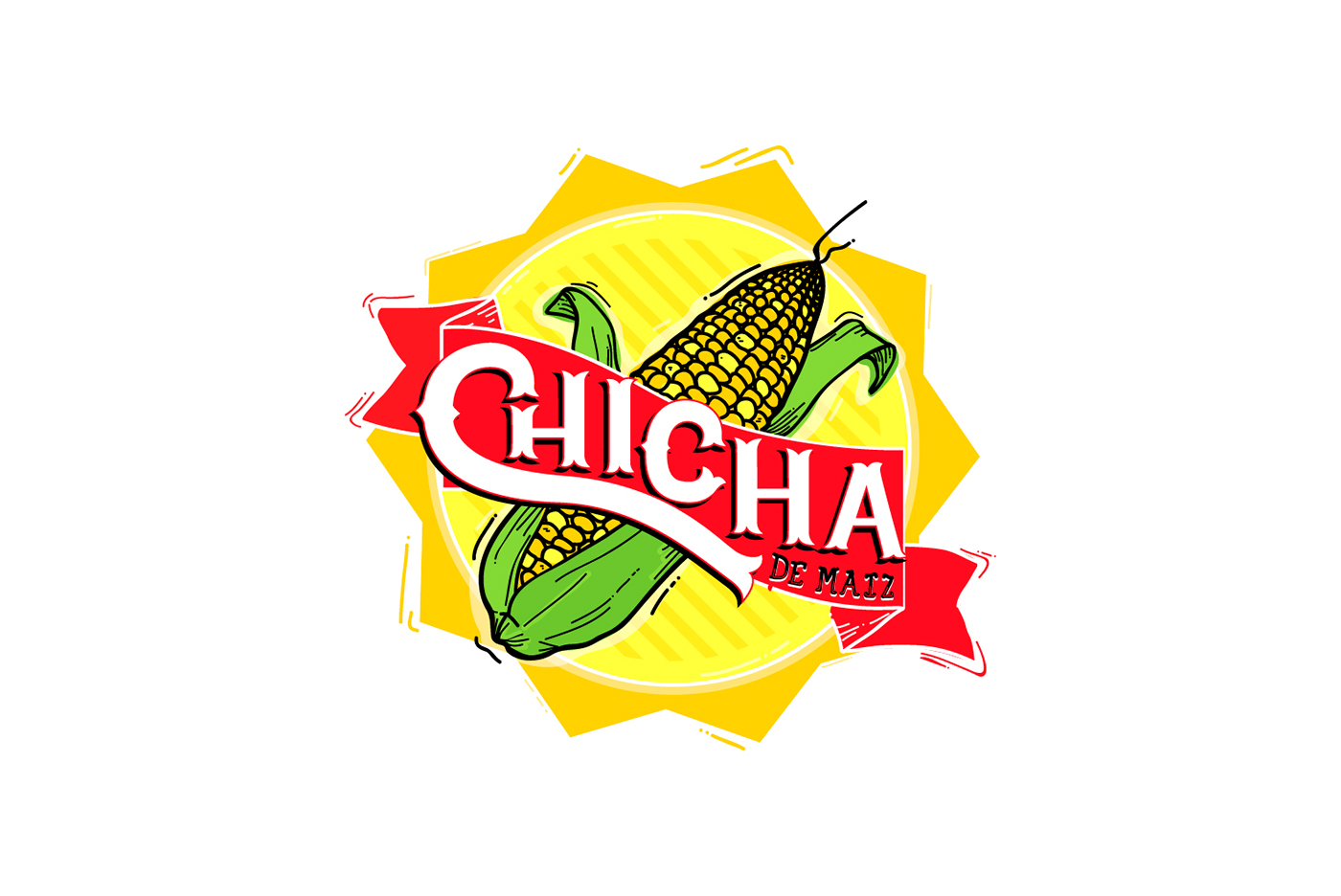 drink lettering type ILLUSTRATION  Packaging Patilla watermelon chicha panela bebidas