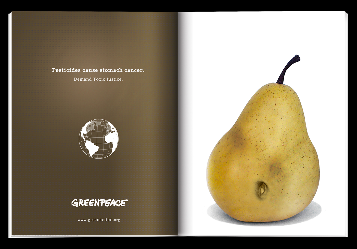 retouching  graphic design  magazine ad Greenpeace art direction  art strange surreal rick betancourt