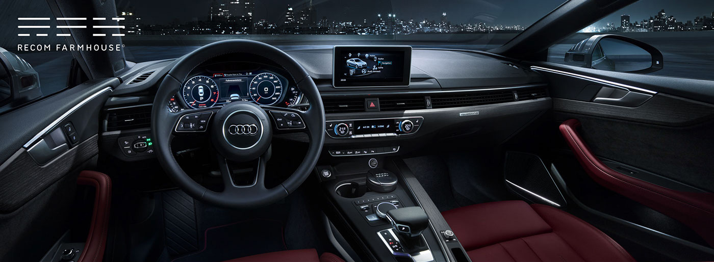 Audi CGI cgi car black city Car Interior
