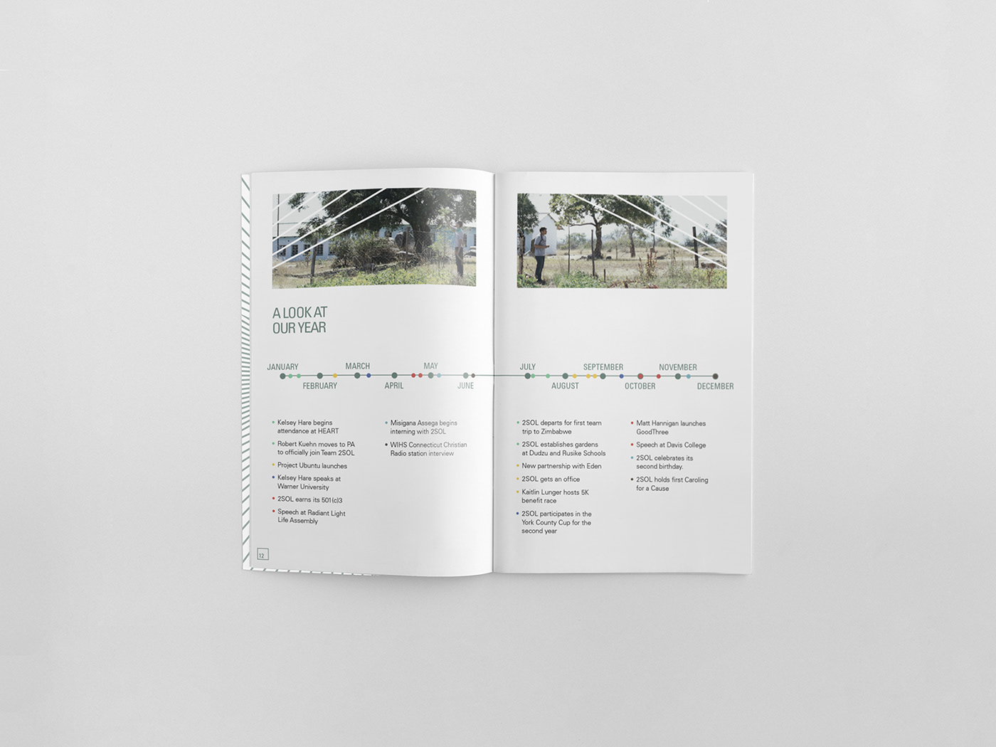 annual report Layout Design lettering report design non-profit