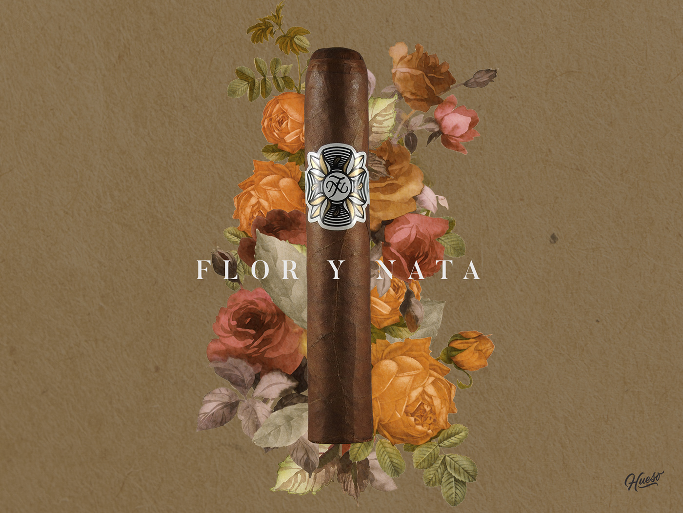 Florynata hueso branding  logo flower minimal rafamiguel cigar brand rebranding