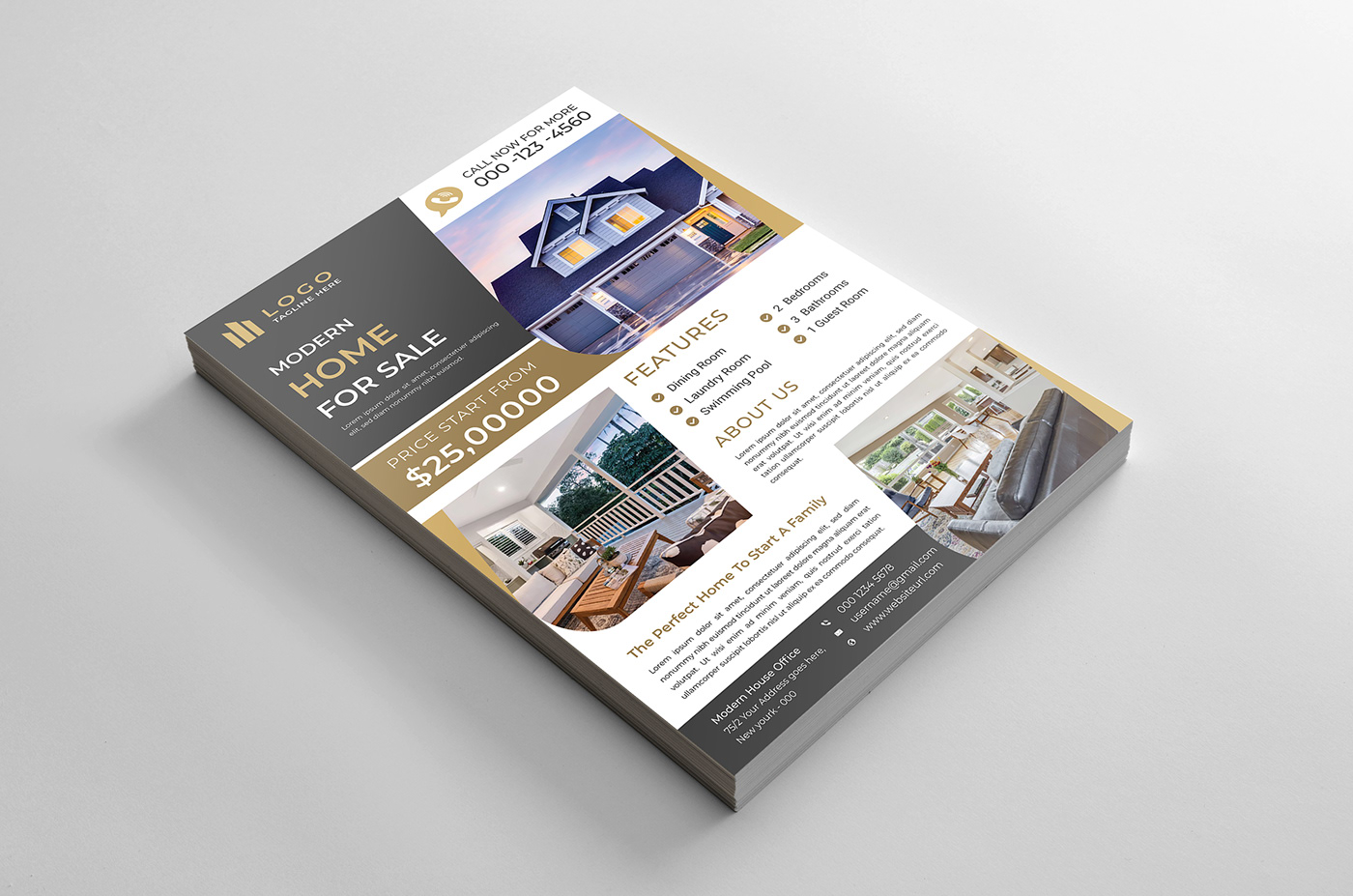 Advertising  flyer home for sale print real estate real estate agent real estate flyer realtor flyer Socialmedia template