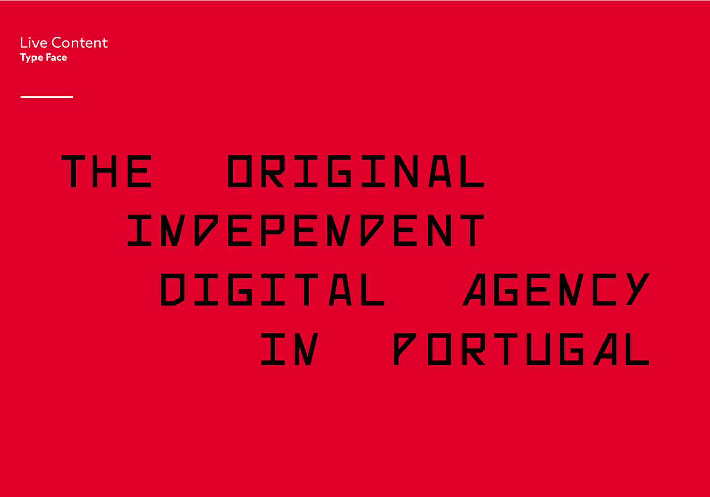 Adobe Portfolio logo Advertising  agency LACK red geometric type Creativity minimal