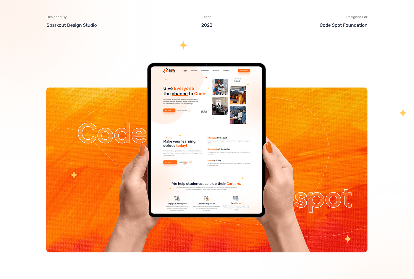 UI/UX learning Figma landing page college ui design Education Case Study user experience