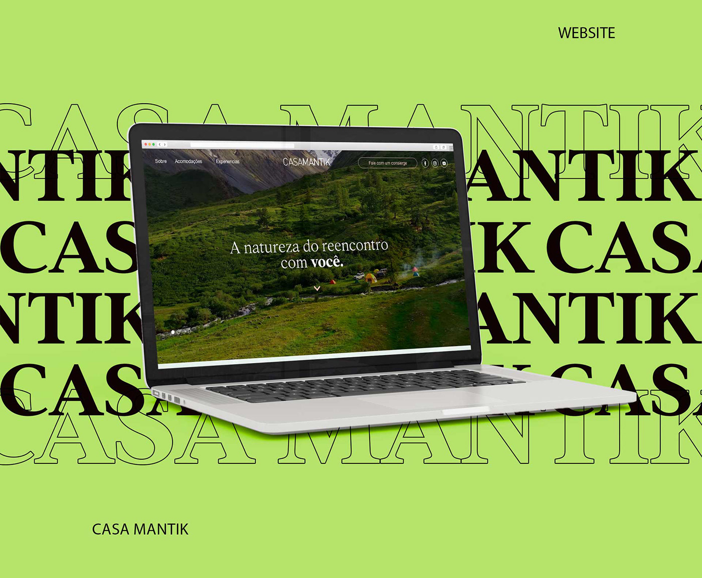 Website site ux/ui natureza Casa de campo hospedagem Pousada identidade visual Layout Design Web Design 