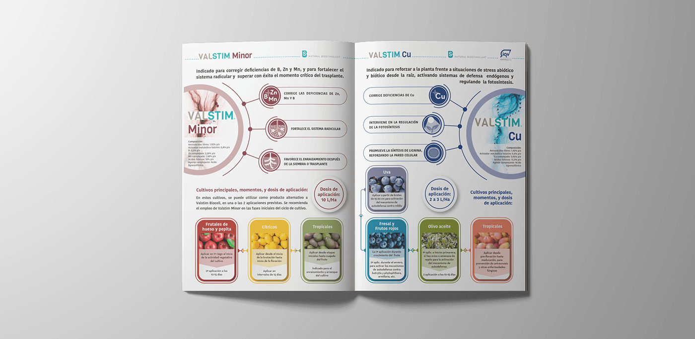 bioestimulantes brand identity brochure catalogo comunicación design folleto Logo Design Packaging
