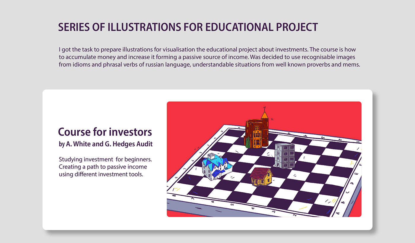 course digital illustration educational finance ILLUSTRATION  Investment Marathon money stock web course