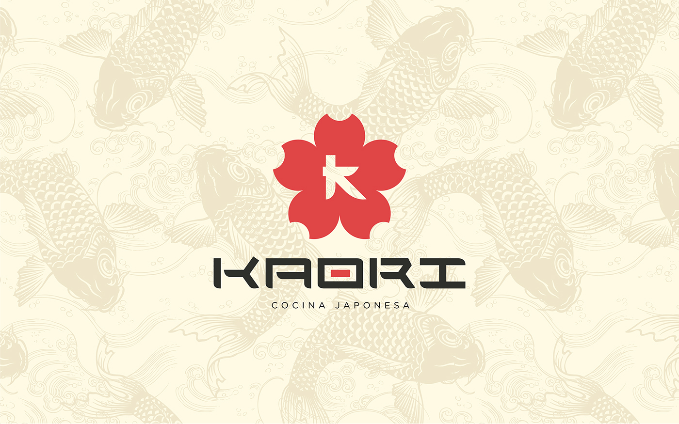 kaori Sushi Queretaro brand identity Logotype mexico