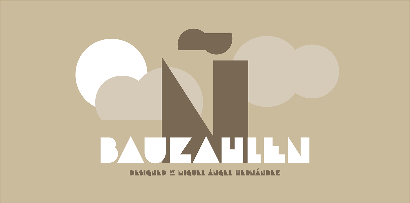 bauhaus geometric typography Cassandre poster typography Latin Plus Typeface font Bauzahlen Avance Fonts
