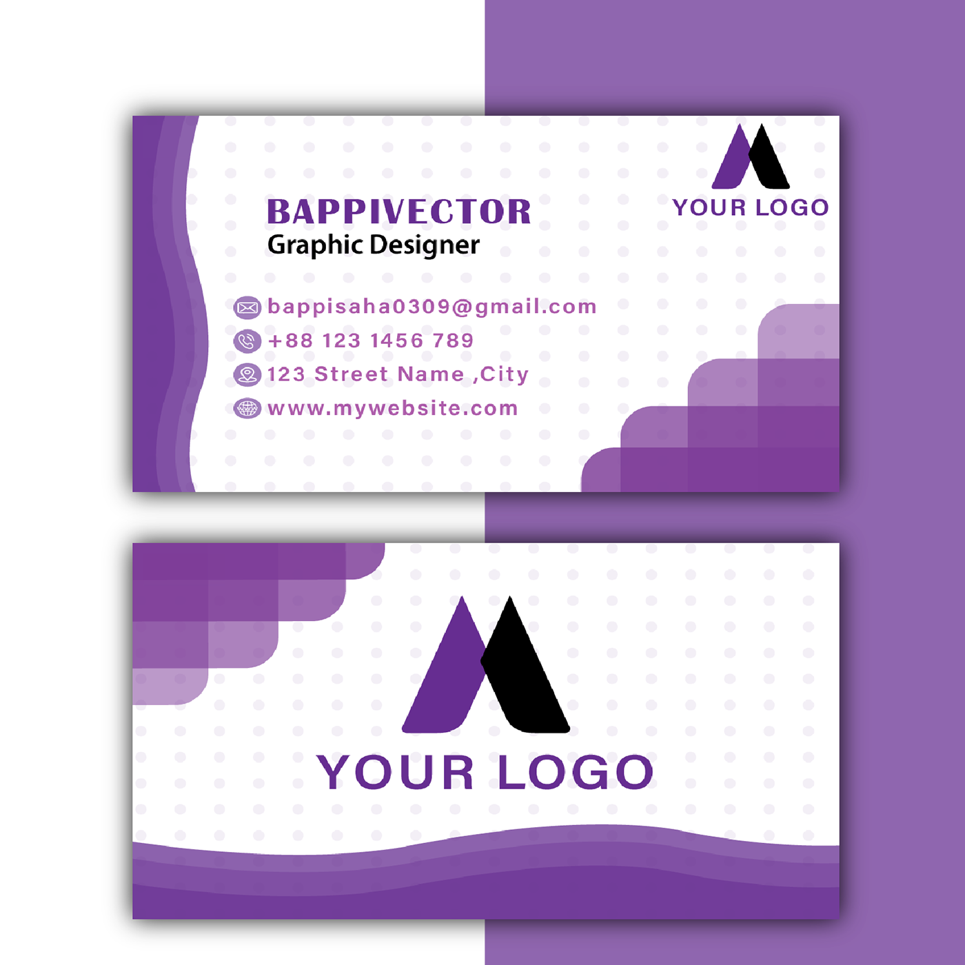 business Business_Card card Mockup modern photo realistic visiting