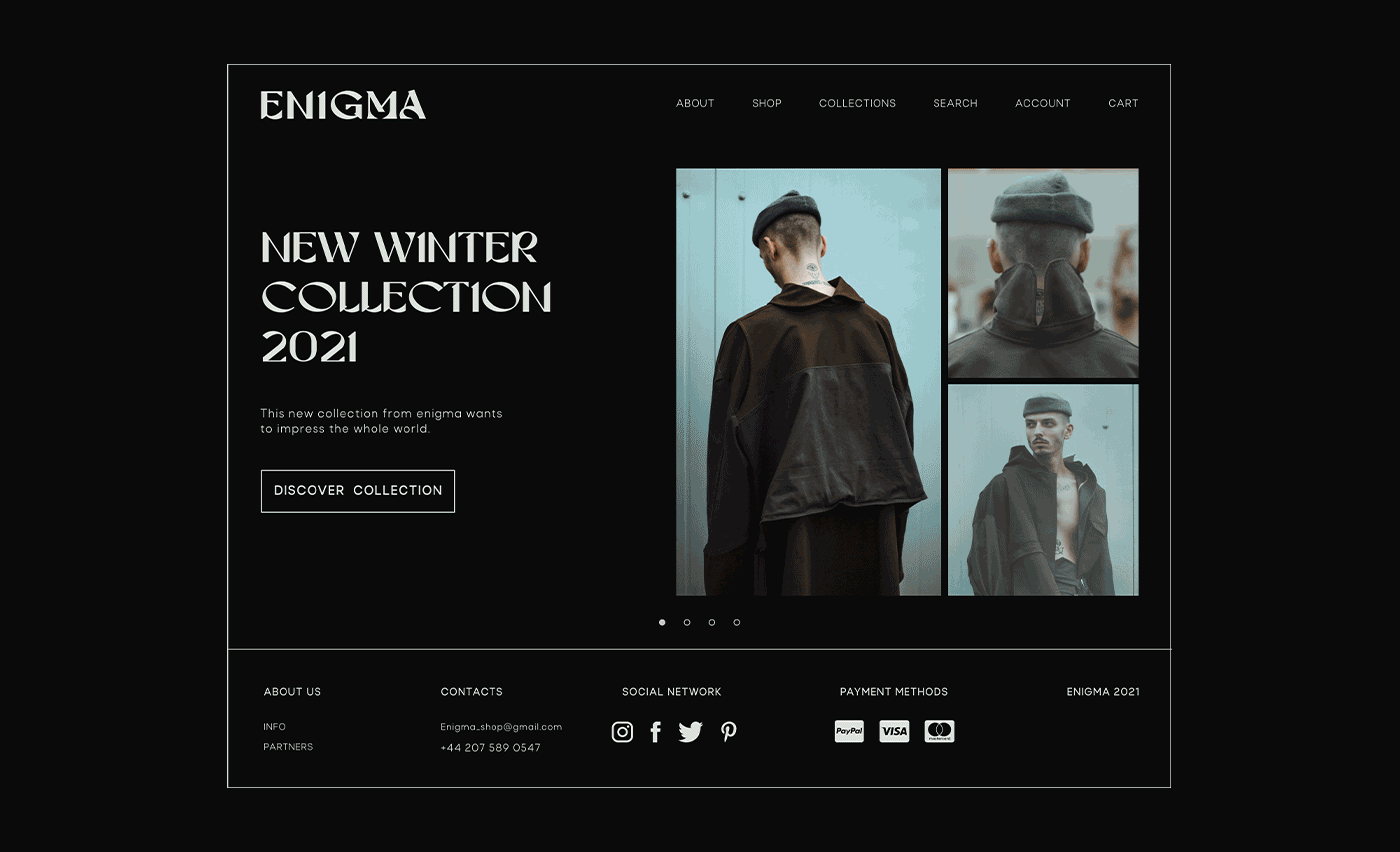 Clothing e-commerce Guatemala Interaction design  Minimalism shop store UI/UX Webdesign Website