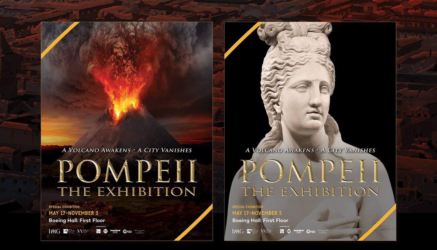 Advertising  Exhibition  Exhibition Design  graphic design  marketing   museum MUSEUMDESIGN Pompeii science