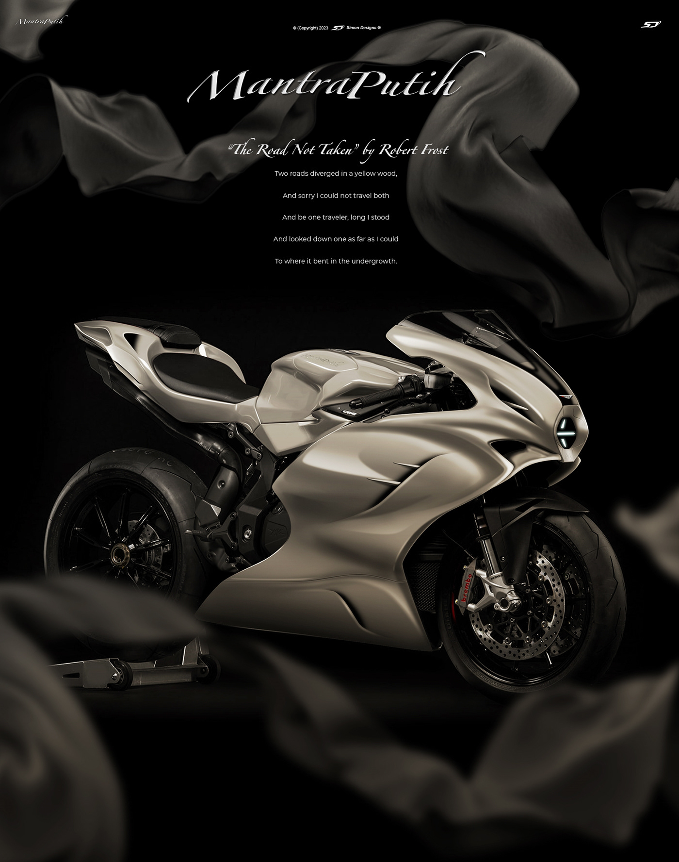 Simon Designs designer mv agusta motorcycle art motorcycle design Bodywork Custom Motorcycle mantra putih simon kustoms