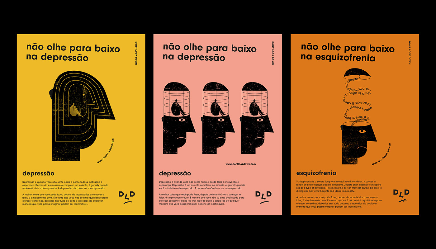 Brazil campaign mental health posters depression anxiety South America