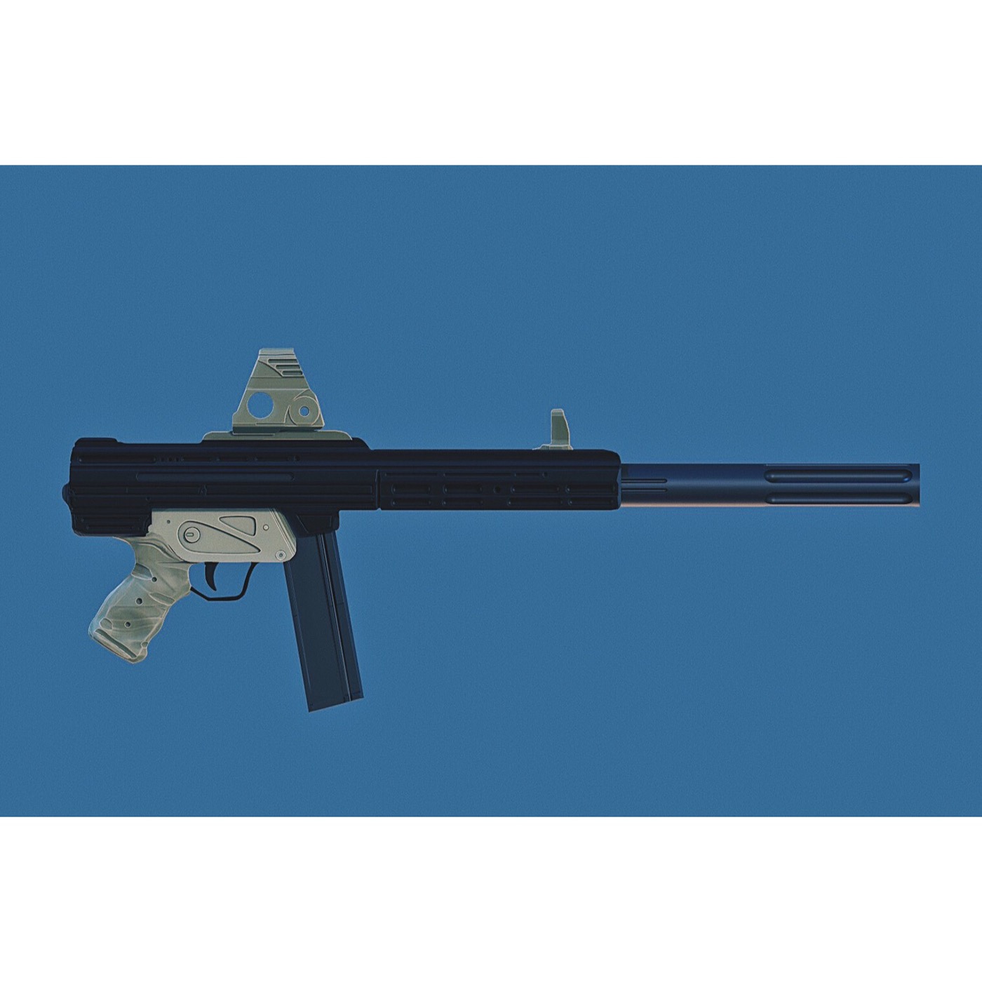 Gun gundesign automatic SMG design sketch sci cg