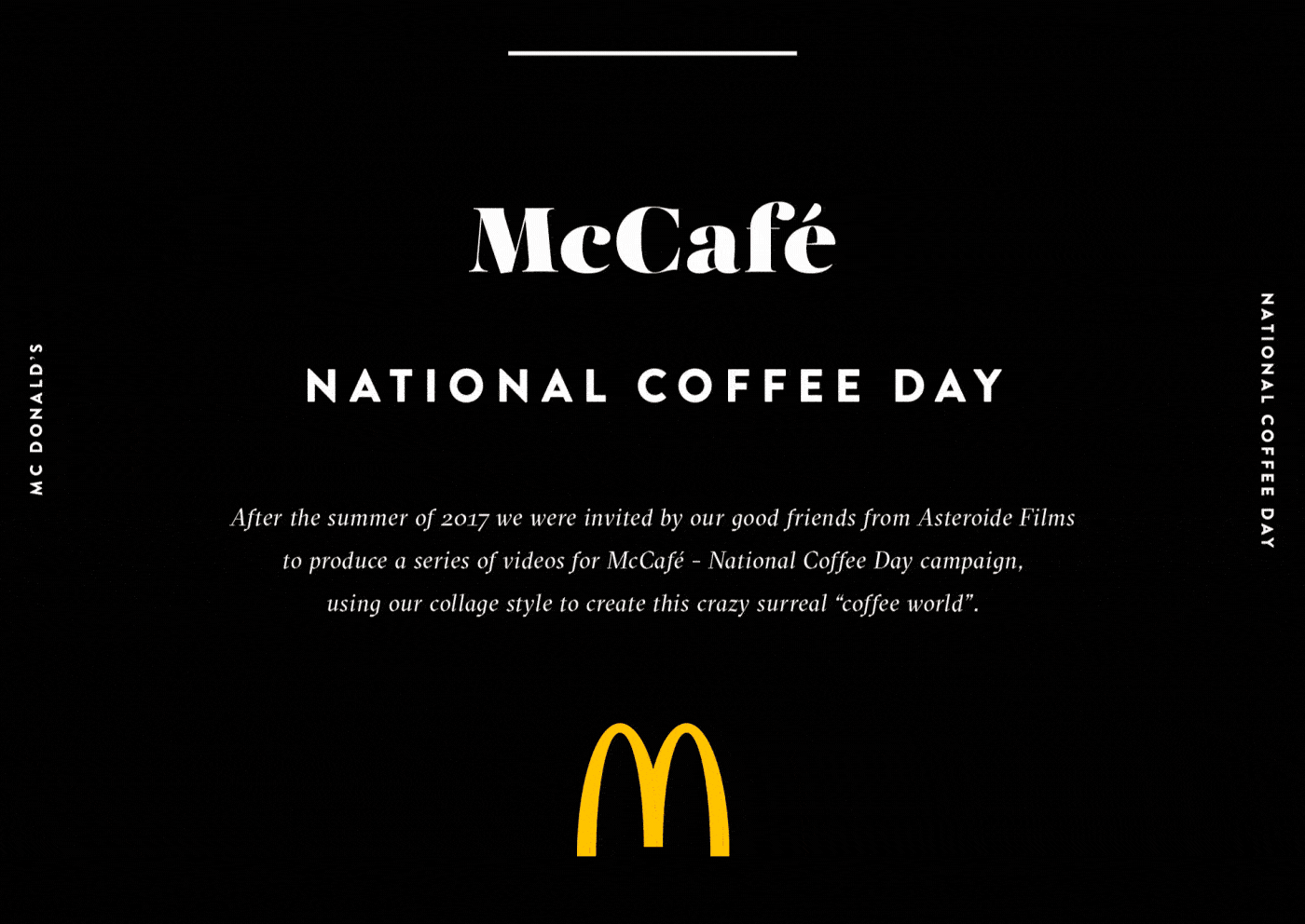 McDonalds Mc Donald's Coffee motion run zëbra run national coffee mccafe collage animation 2D Animation Digital Collage