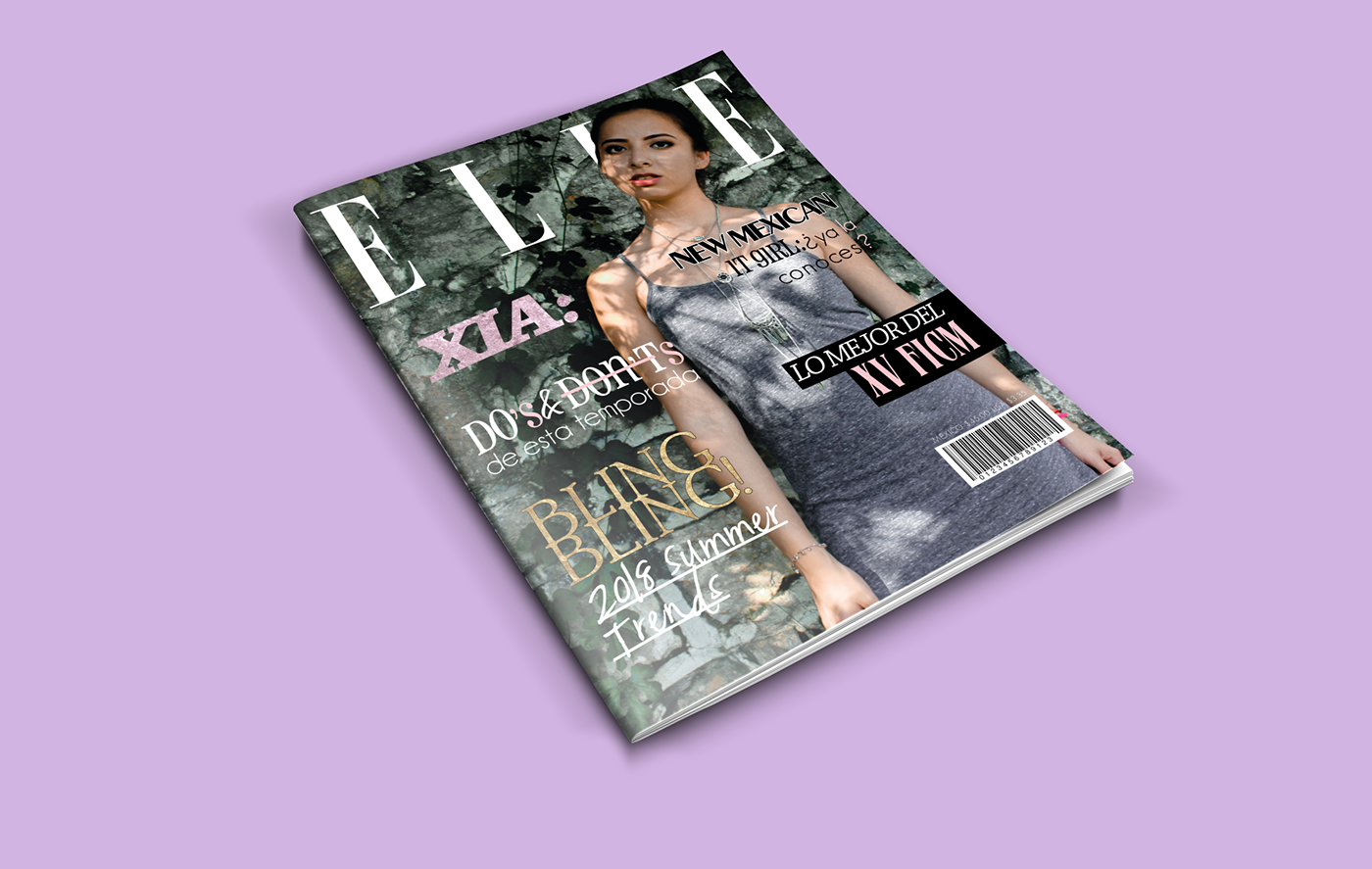 Elle revista moda Fashion  magazine cover editorial