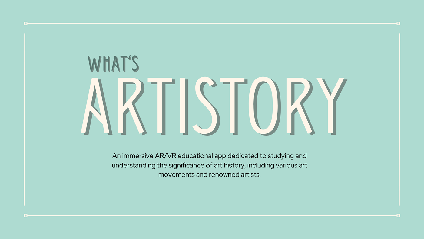 art history VR PROJECT Virtual reality UX Research Art History App art movement Virtual Reality Game