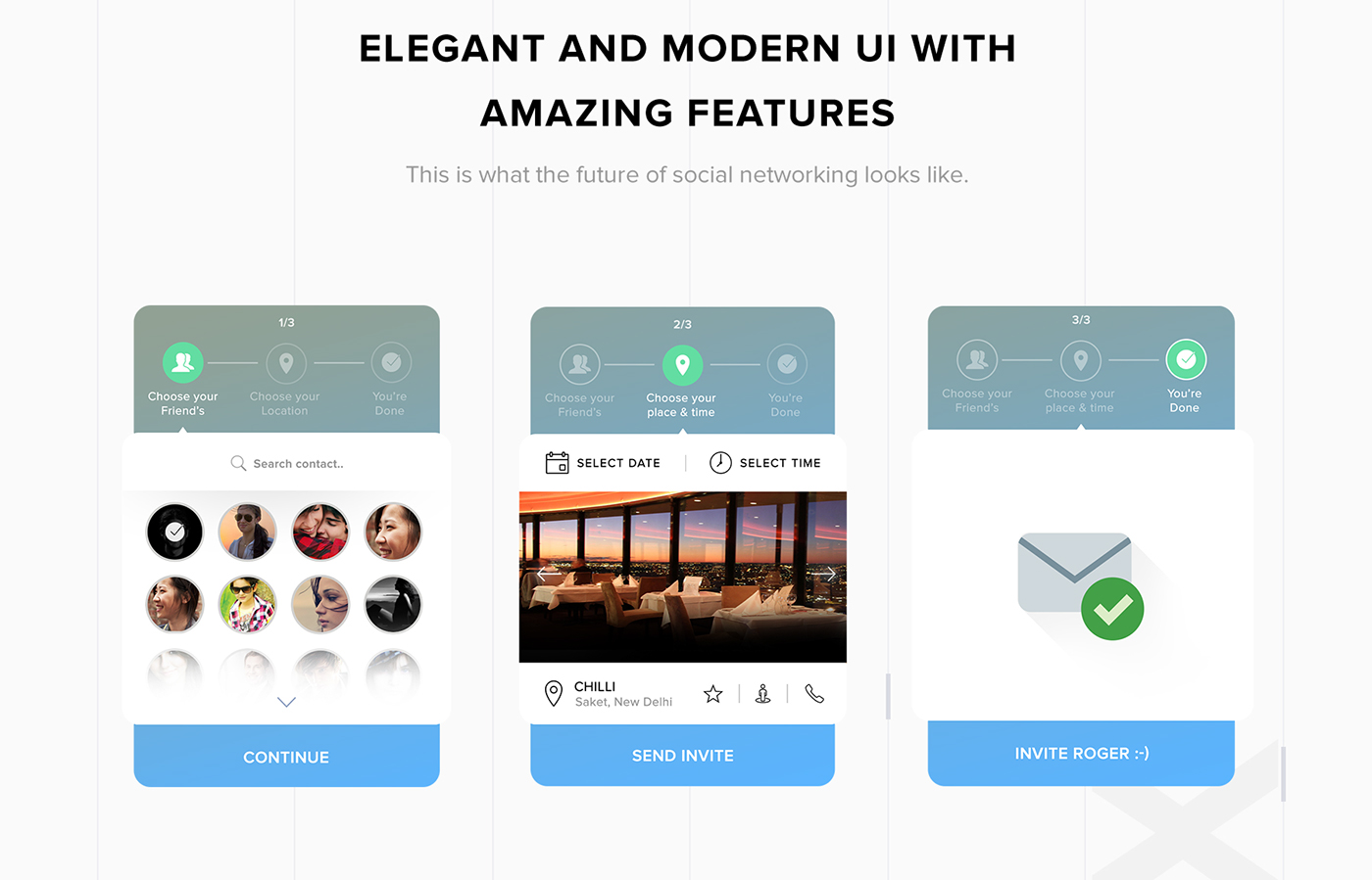 app Appdesign UI ux interaction Socialmedia eye-d concept application flat