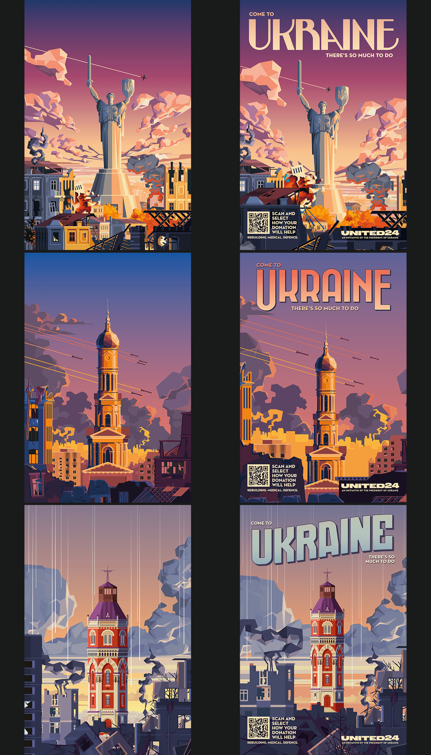 ads design poster ukraine adobe illustrator architecture cityscape vector War