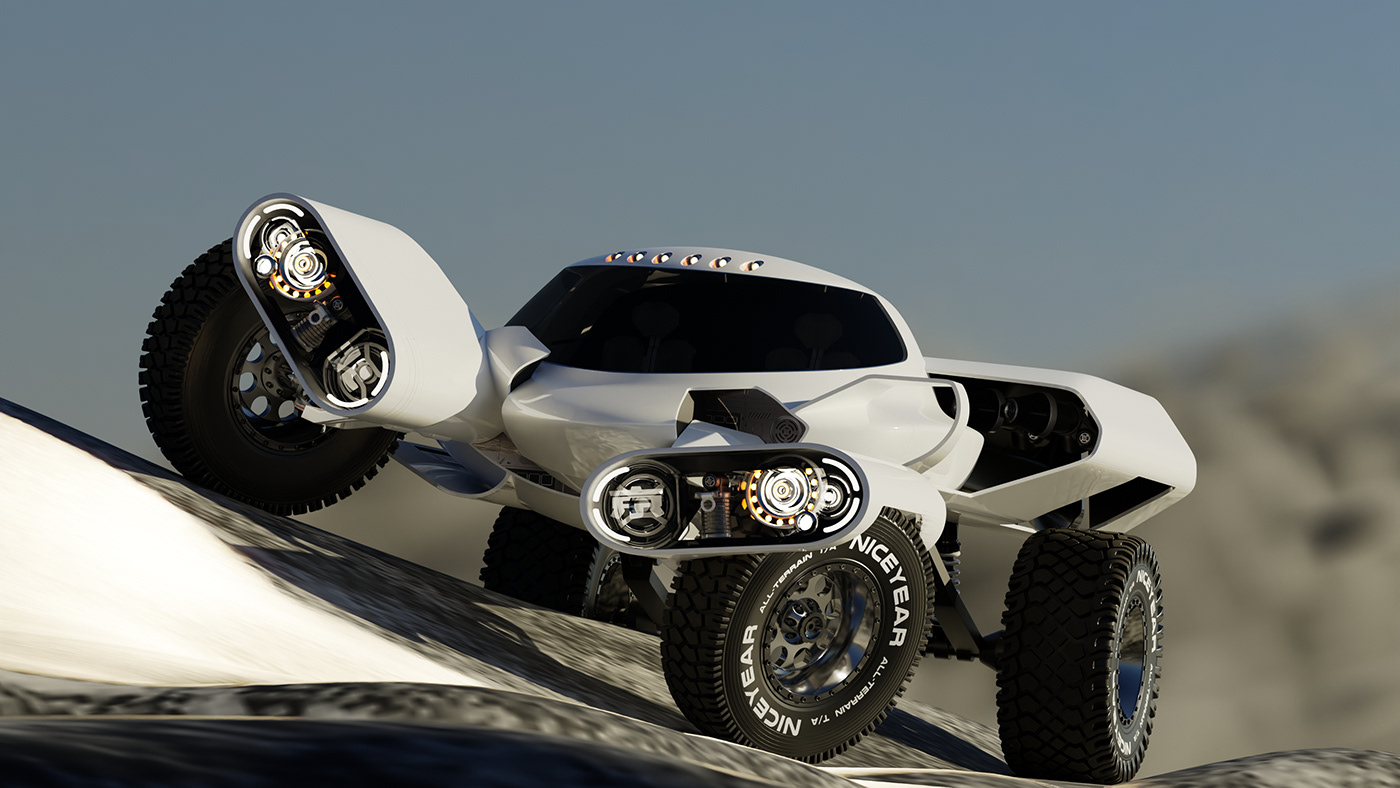 3D car design dakar Offroader rally
