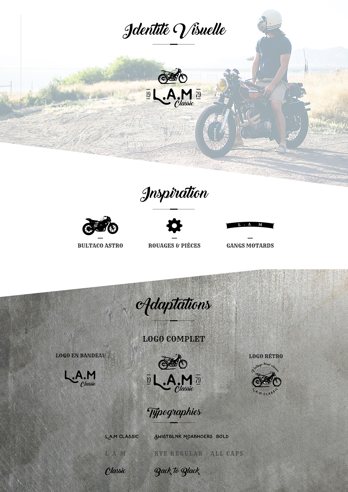 logo brand Bike motorbike moto branding  toulouse graphic design  ILLUSTRATION 