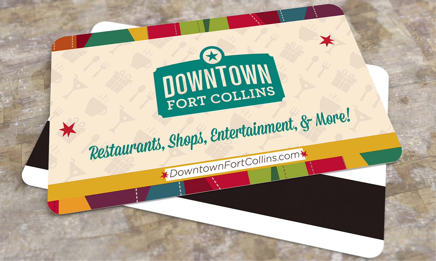 gift card advertisement downtown Fort Collins marketing   ads