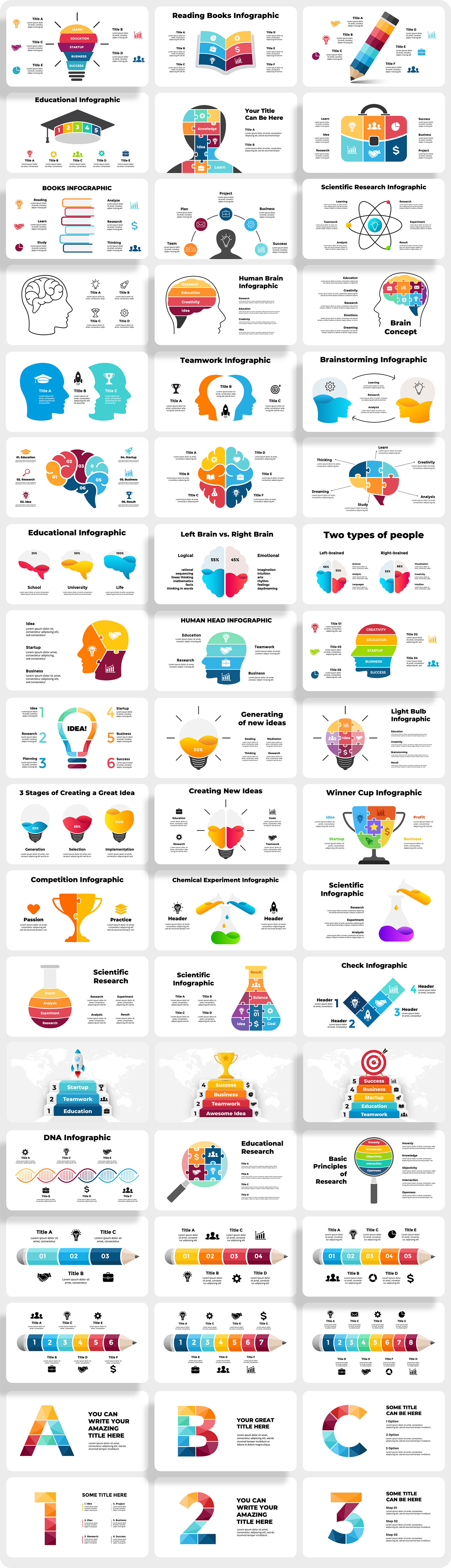 Education Powerpoint infographic slides canva Keynote pitch deck templates infographics infographic design