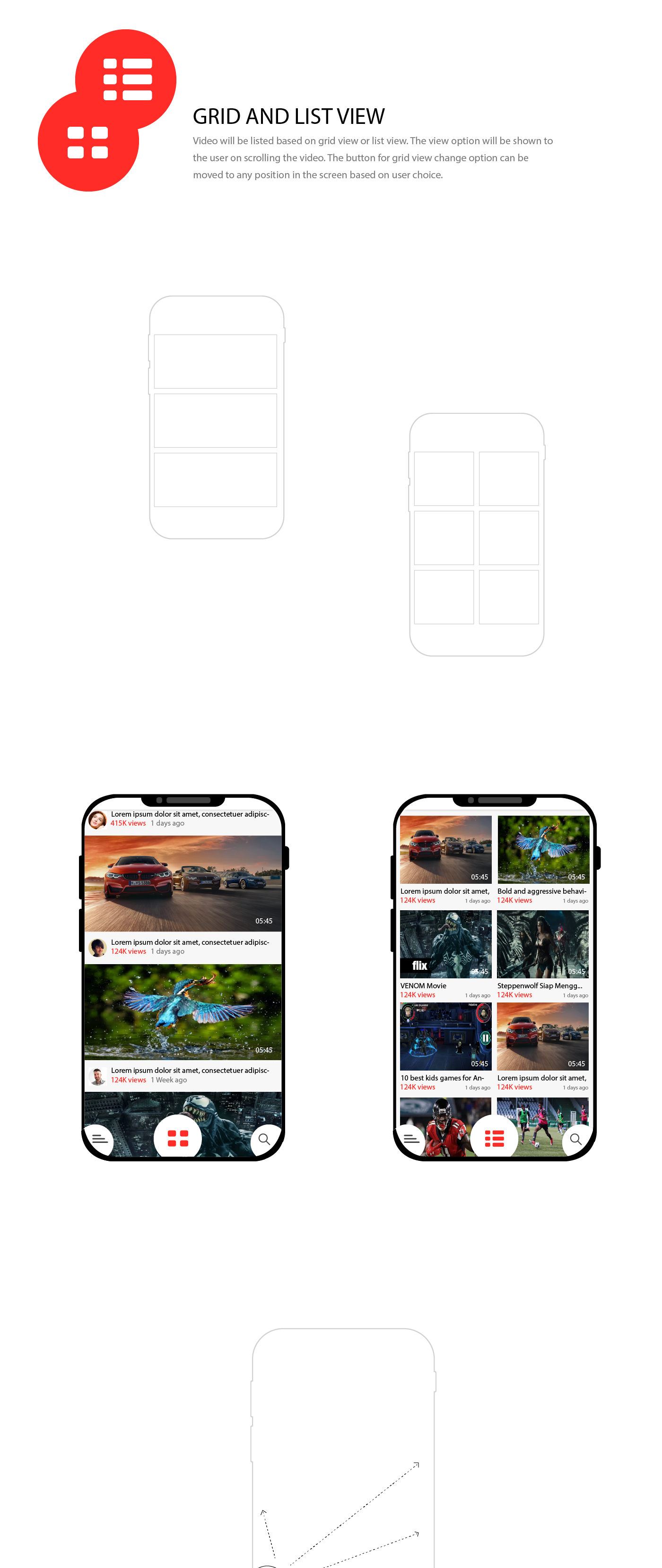 youtube video app video Ui mobile video app Usibility video youtube redesign ux UI Mobile app