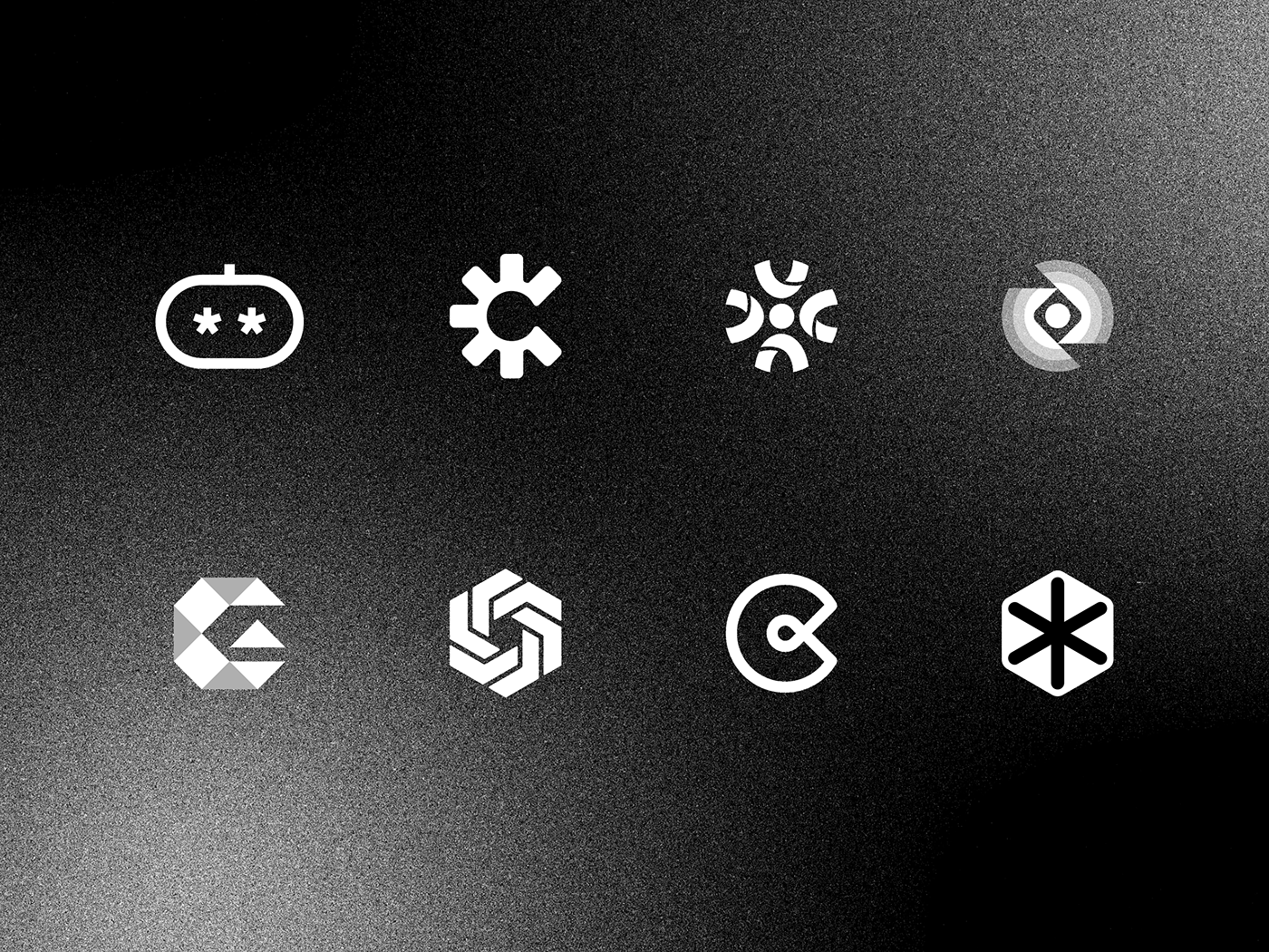 adobeillustrator blackandwhite graphicdesigner Icon Logo Design logocollection minimalistic noise symbol texture