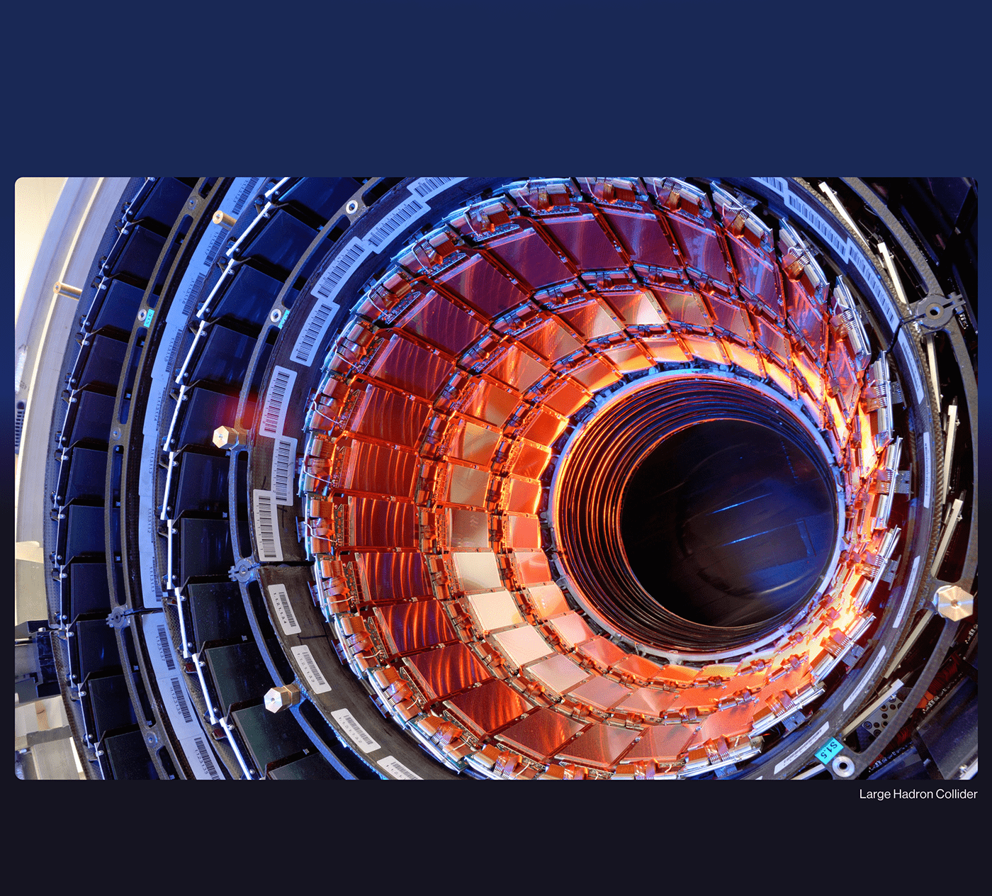 animation  landing page Large Hadron Collider motion quantum UI/UX Web Design  Website Web science