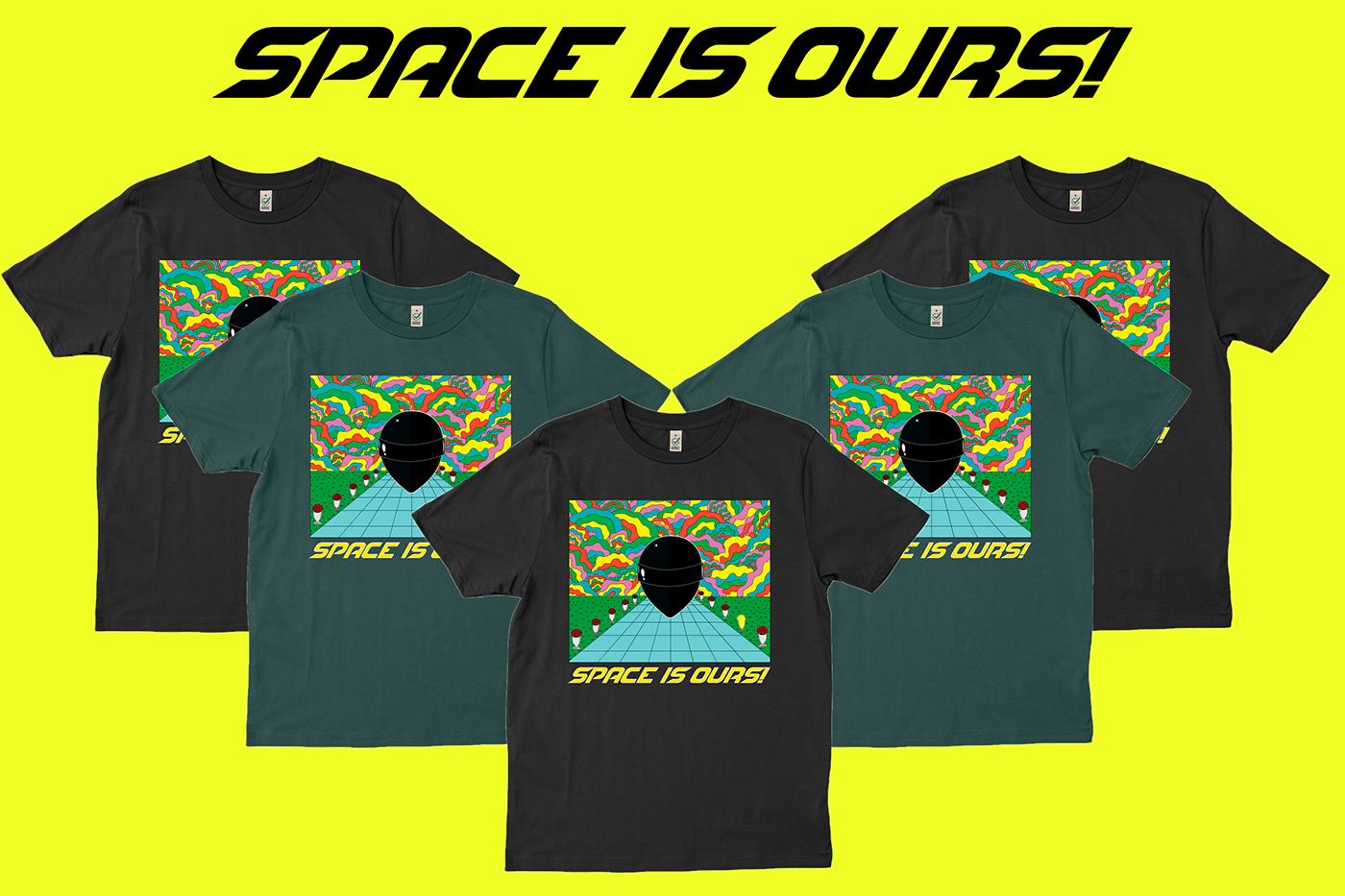 clothing design design everpress Merch print clothes psychedelic shirt Space  t-shirt T-Shirt Design