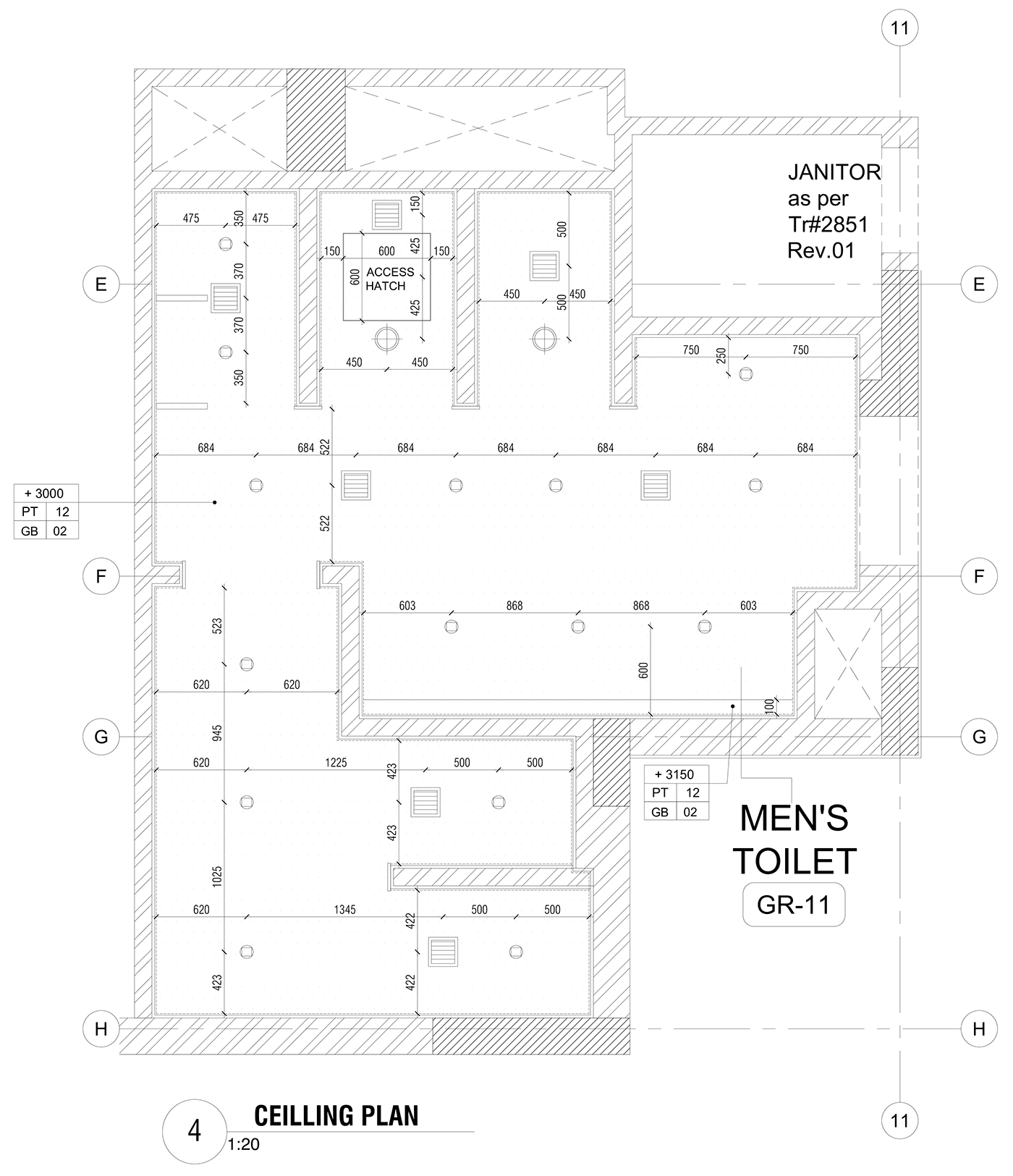 architecture details Enlarged Details interior design  Shop Drawings toilet