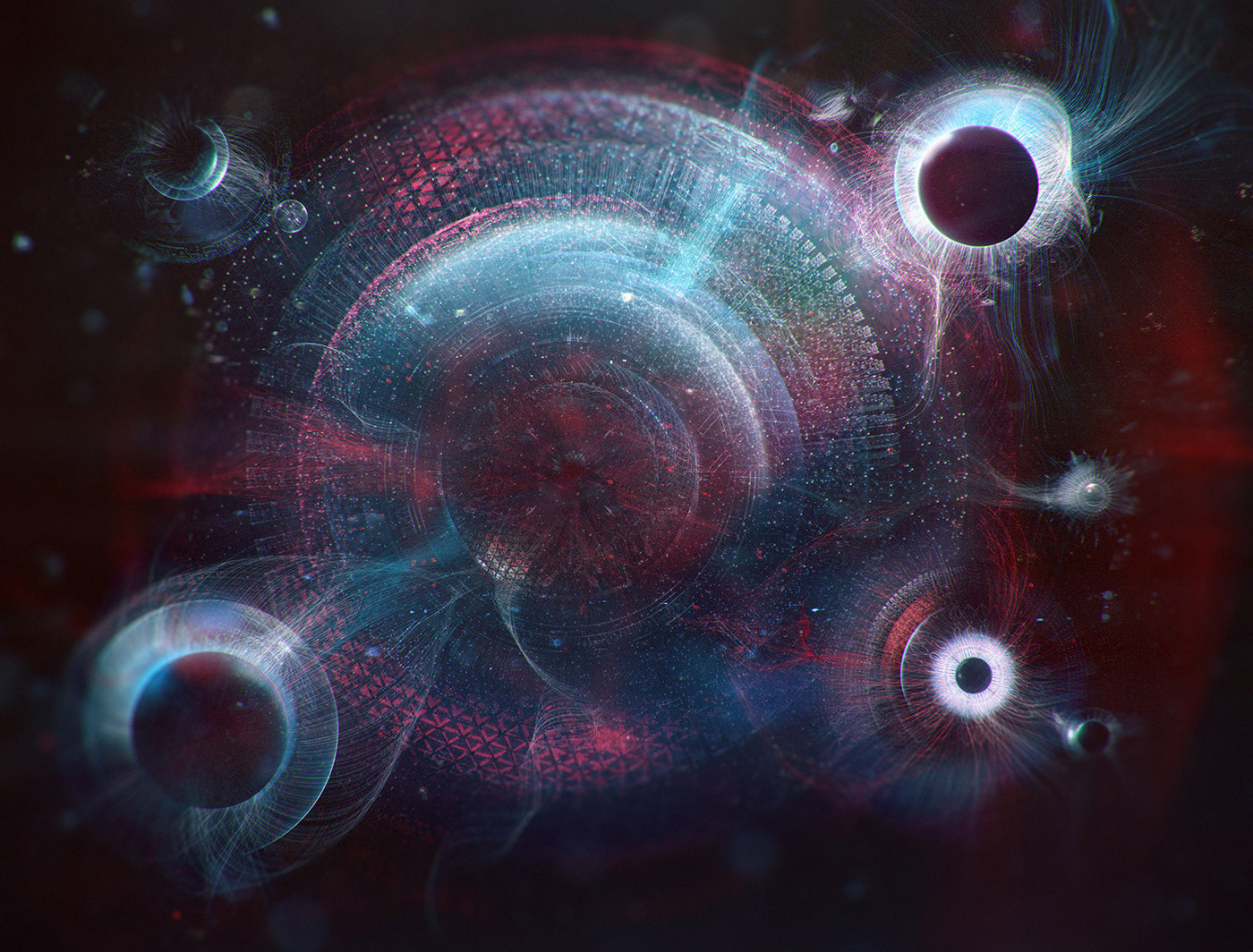 UI data design ash thorp c4d octane ILLUSTRATION  x particles