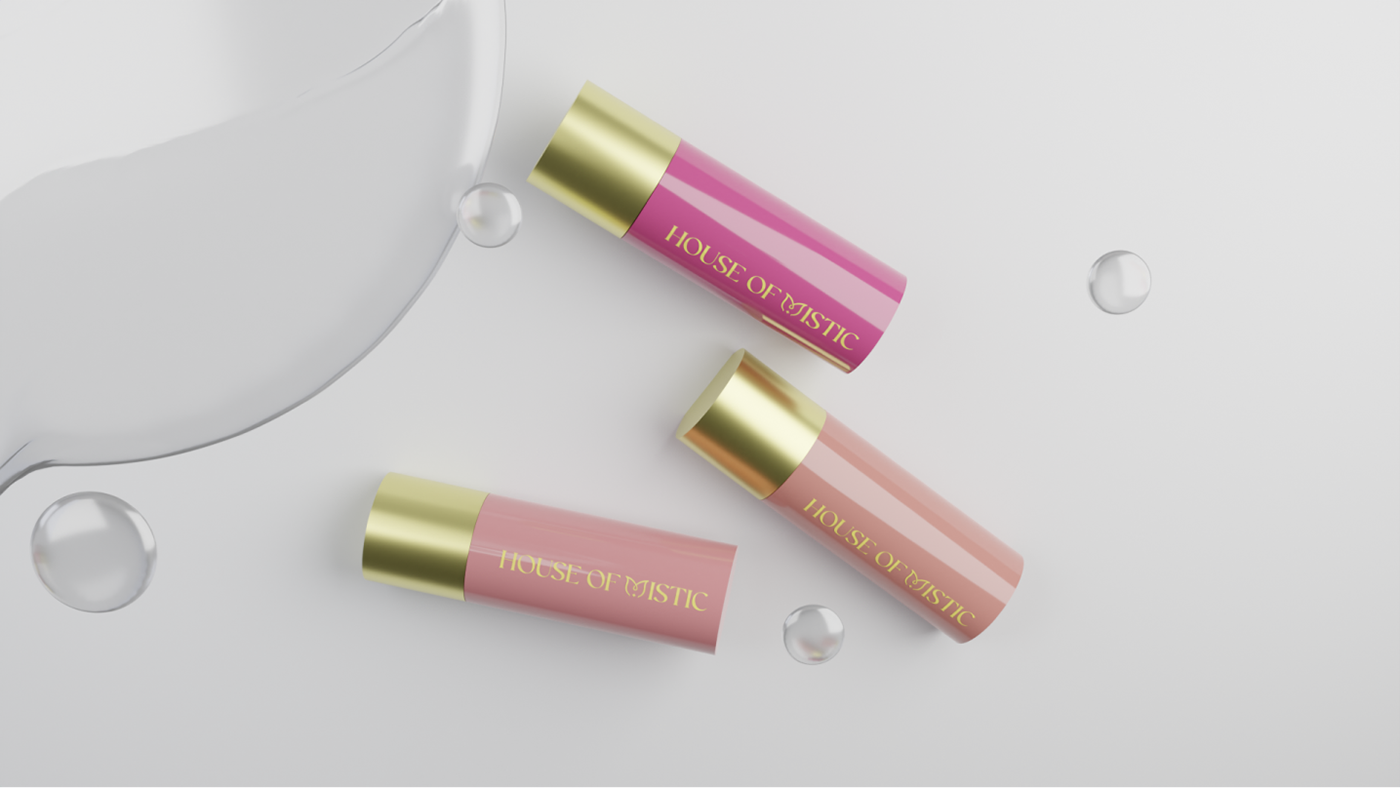 3DBlender 3d modeling blender cycles visualization lipstick beauty 3D Objects cosmetics makeup