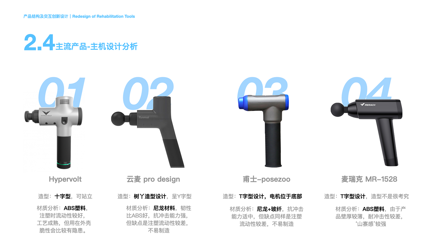 fascia gun product design  UI设计 交互设计 工业设计 界面设计 筋膜枪