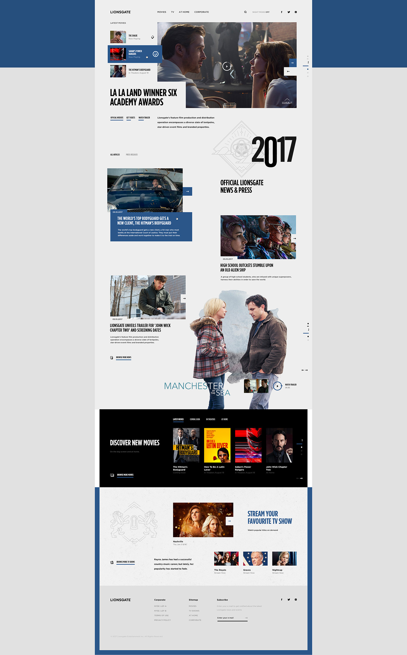 Web design Lionsgate Film   studio Entertainment Movies content library search
